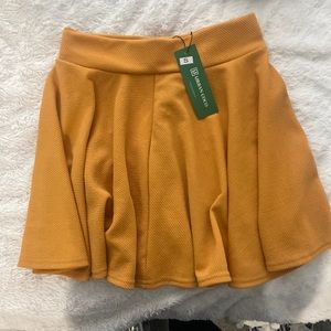 Yellow skater skirt, new with tags.
